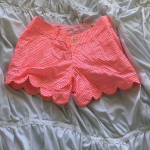 Lilly Pulitzer Pink Checkered Buttercup Short